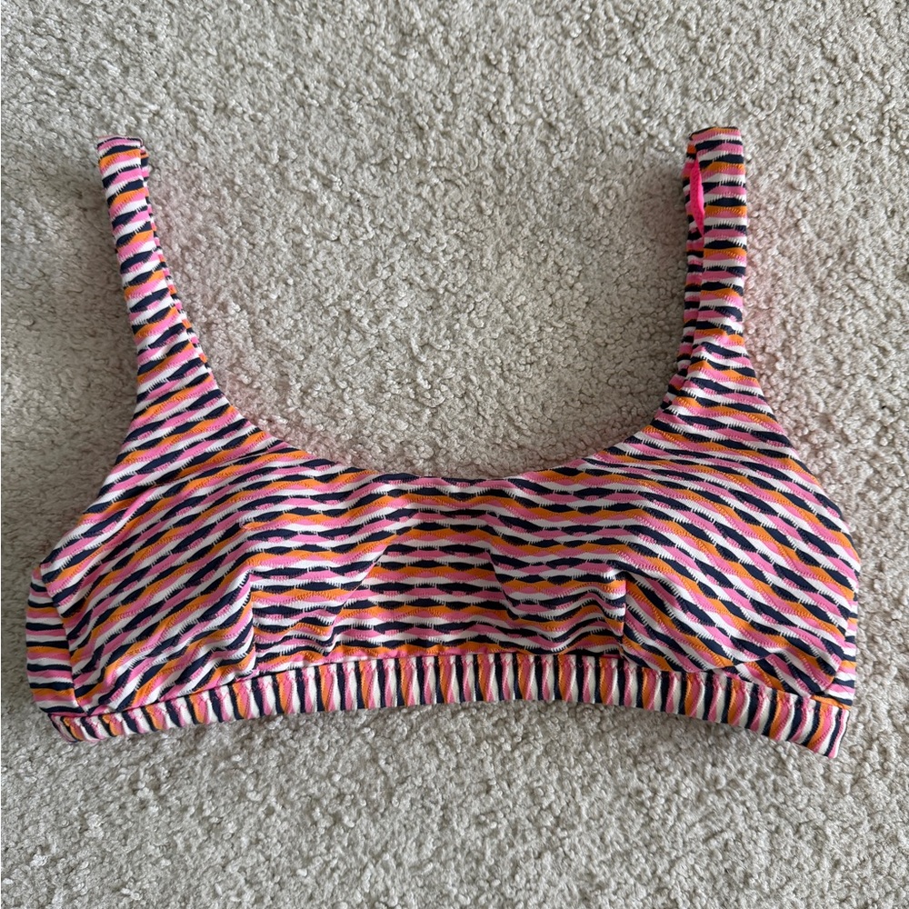 Athleta Pink and Multicolor XS Bikini Top